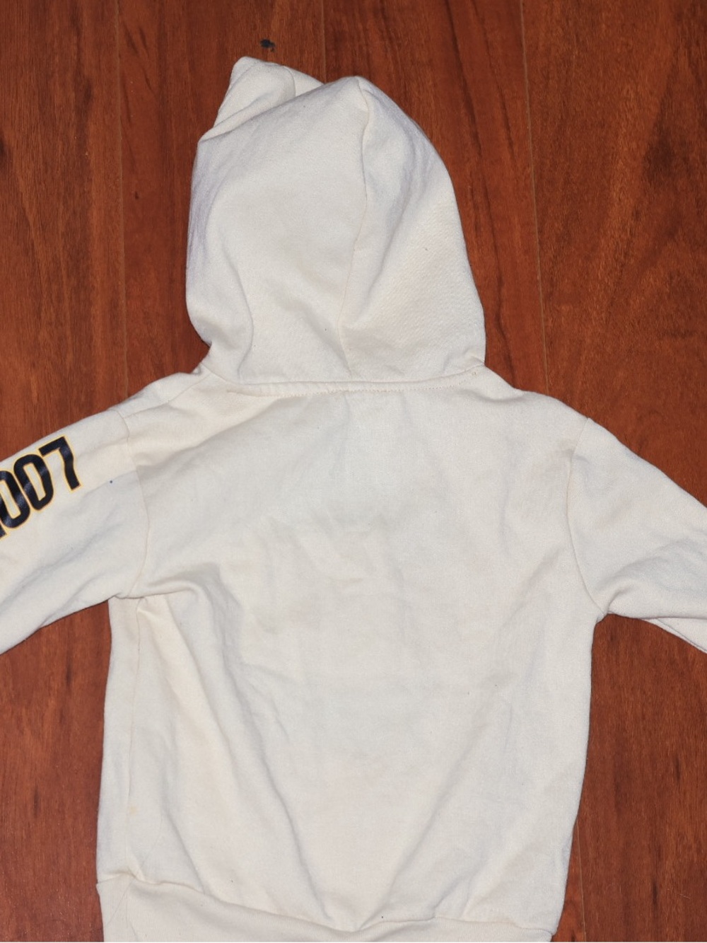 Warner Bros. Cream Hooded Kids Sweatshirt with Sleeve Graphic
